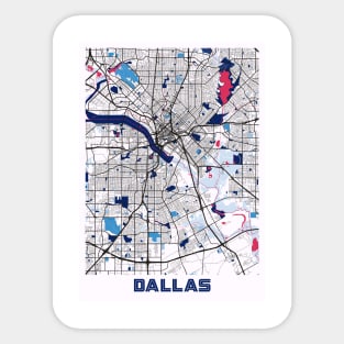 Dallas - United States MilkTea City Map Sticker